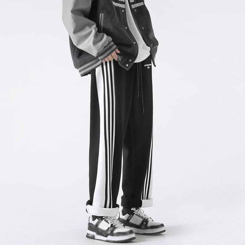 Three Bar Code Side Stripe Track Pants