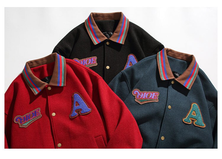 97 Number Baseball Slim Fit Bomber Jacket