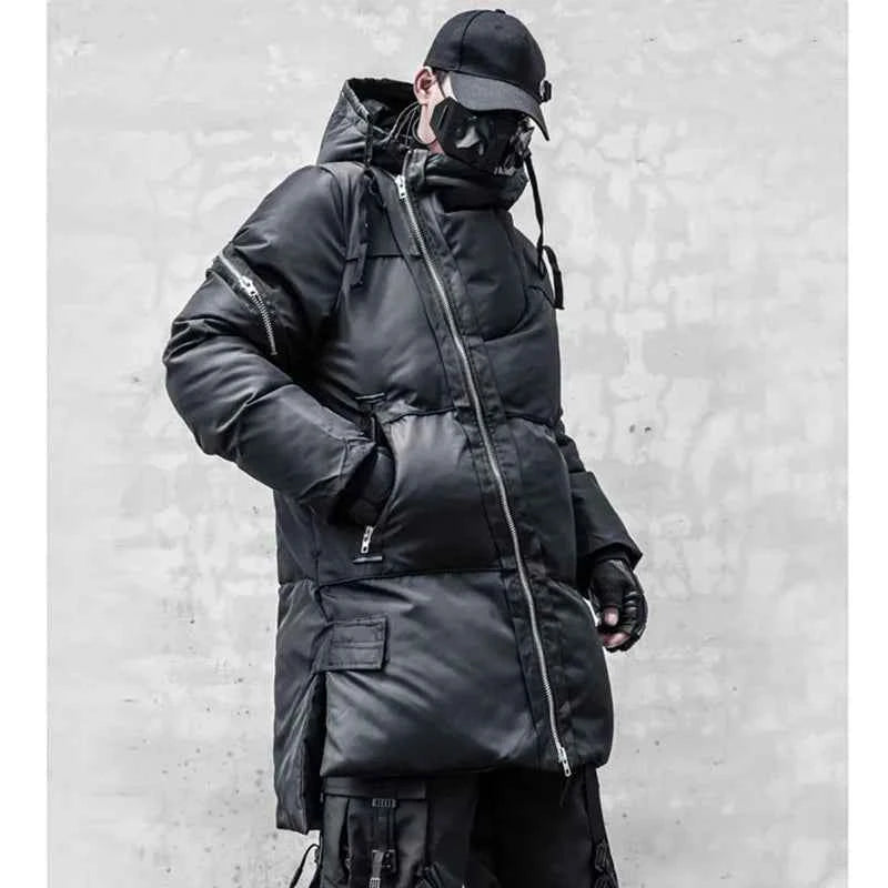 Long Zipper Style Padded Jacket