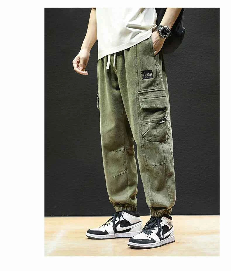 Straight Fit Elastic Ankle Length Pants