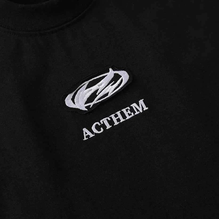 Streetwear Letter Patchwork Oversized T-shirts
