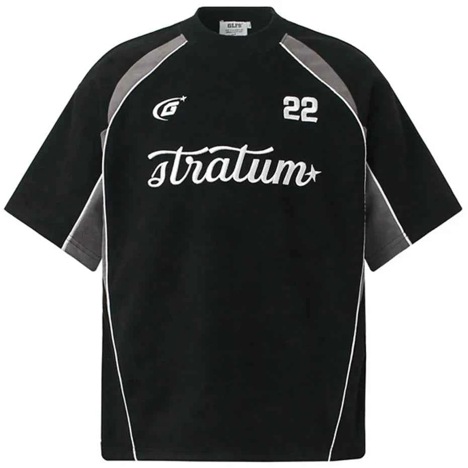 Patchwork Oversized Streetwear T-shirts