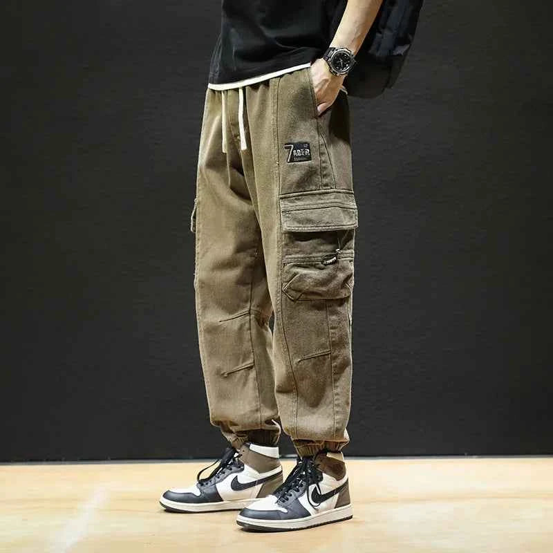 Straight Fit Elastic Ankle Length Pants