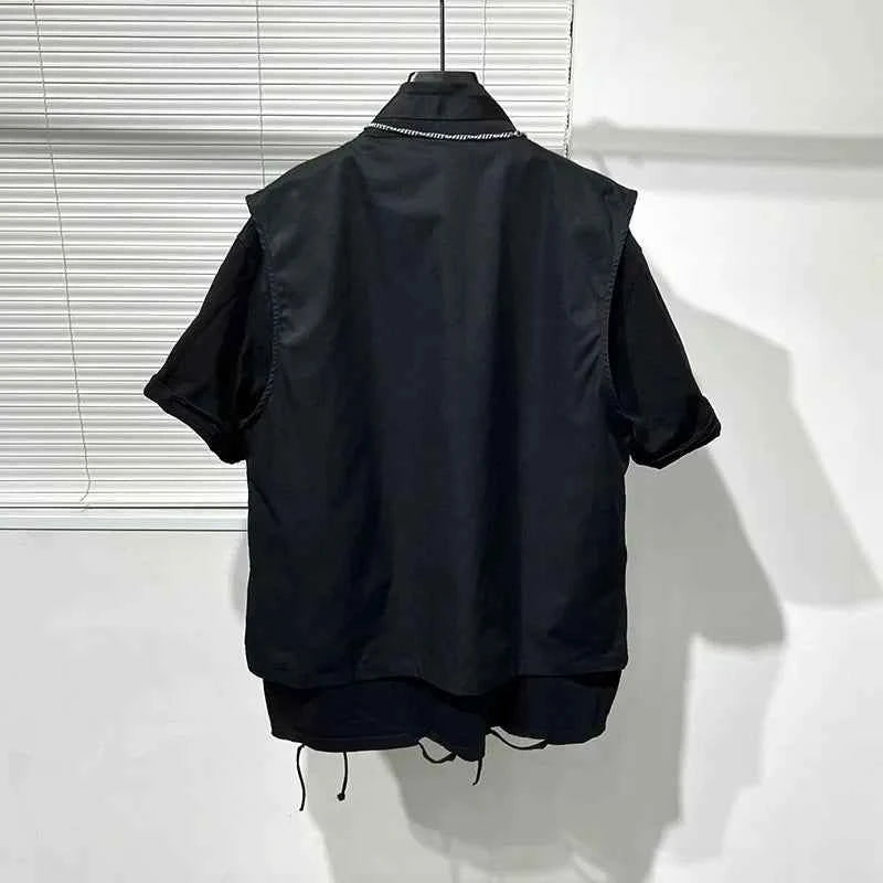 Dark Crow Sleeveless Zipper Vest