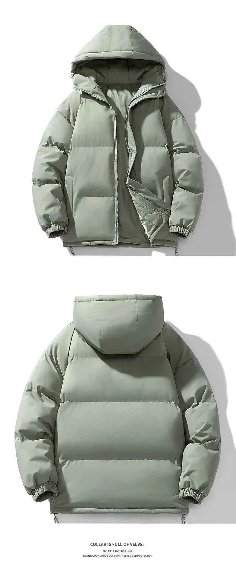 Solid Color Bubble Jacket