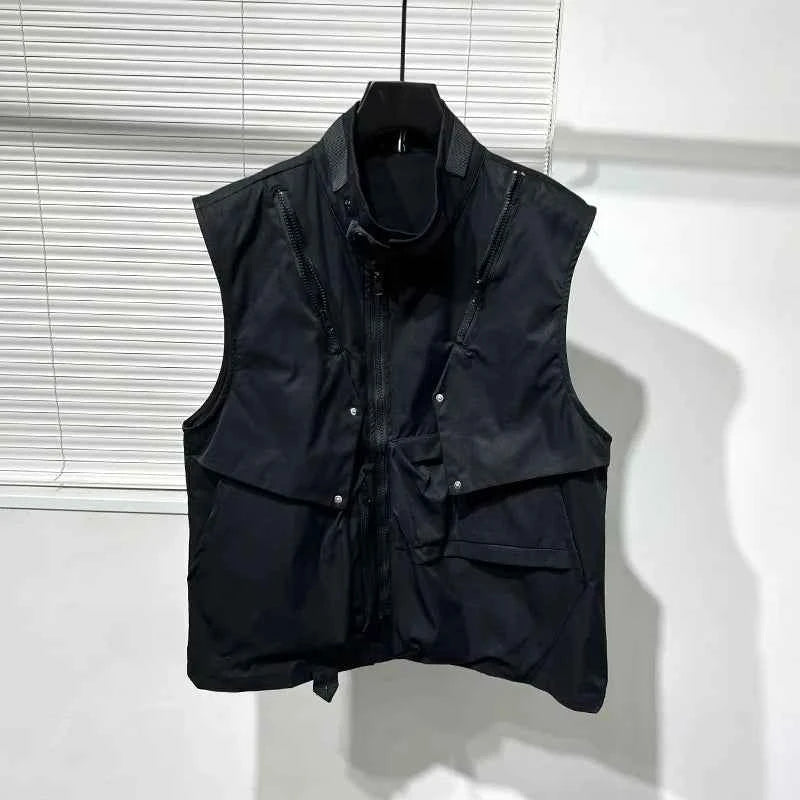 Dark Crow Sleeveless Zipper Vest