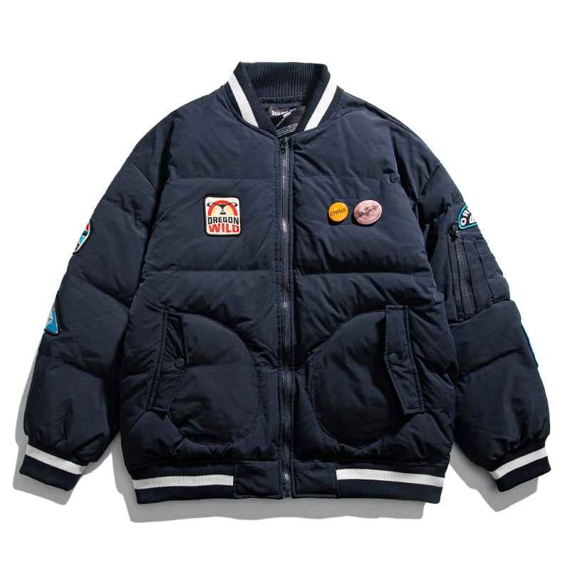 OREGON WILD Rock Patches Bomber Jacket