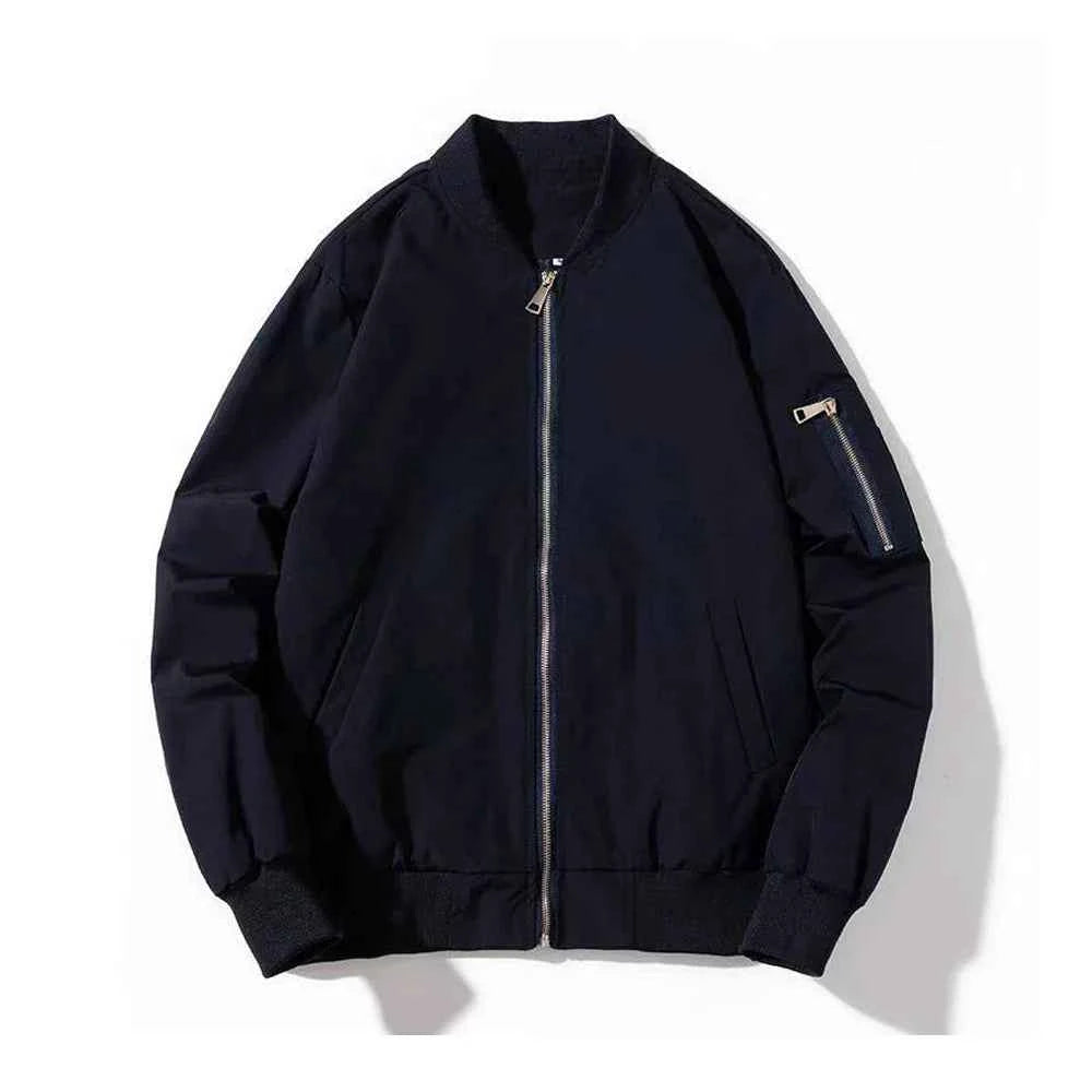 Plain Color With Kangaroo Pocket Jacket