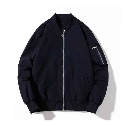 Plain Color With Kangaroo Pocket Jacket