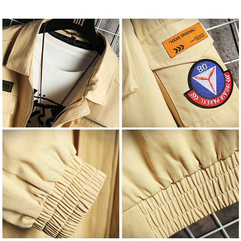 Double Welt Pocket Zipper Style Jacket