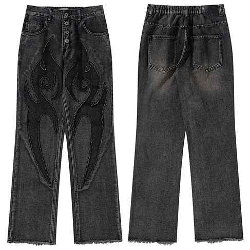 Oak Fire Flame Party Wear Pant