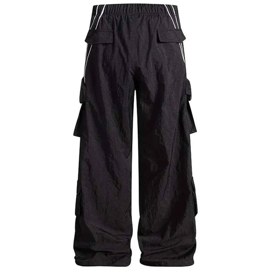 Baggy Stripe Cargo Joggers