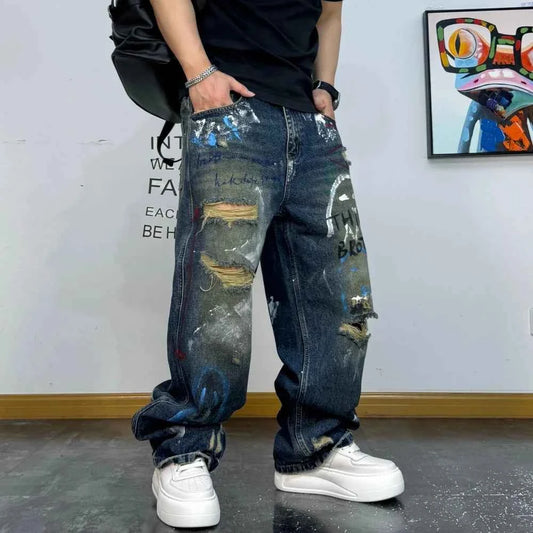 Third Brother Ripped Denim Jeans