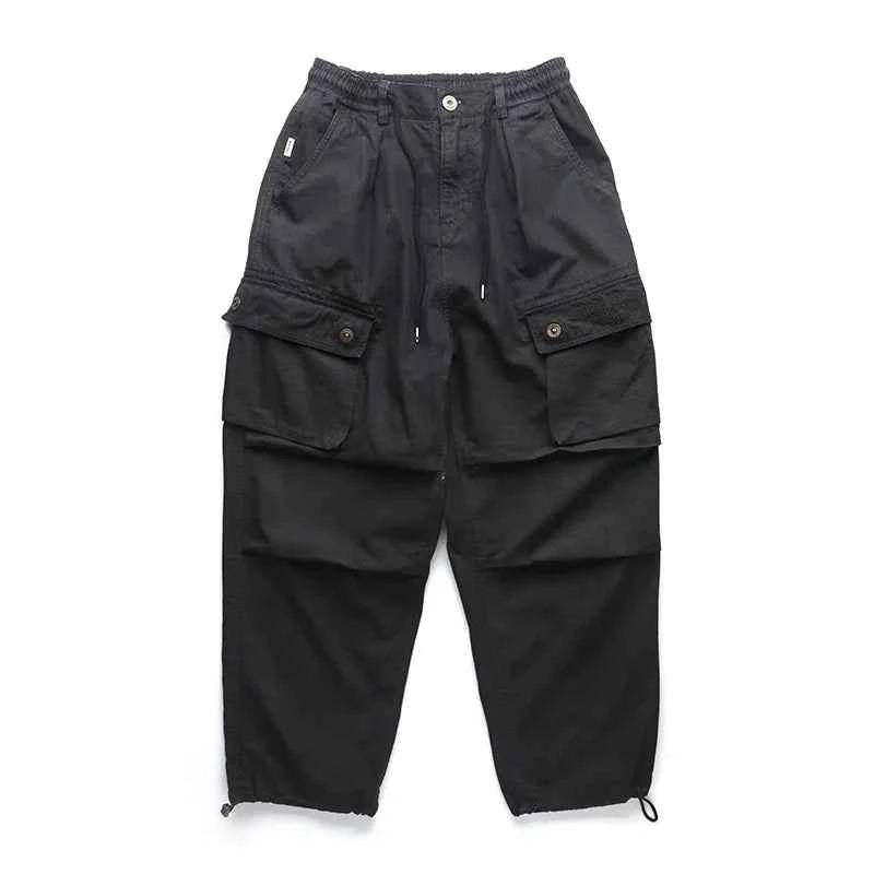 Tactical Straight Leg Elastic Waist Pants