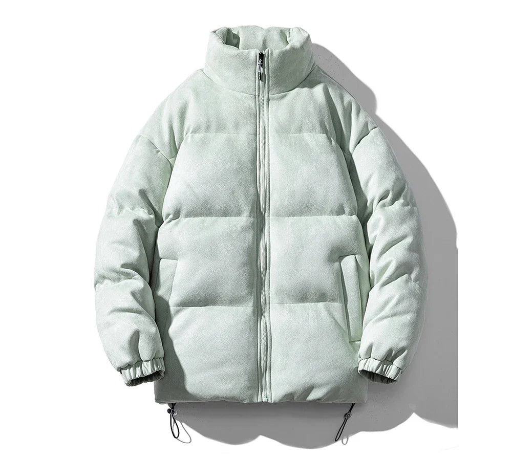 Dusky Color Padded Zipper Jacket