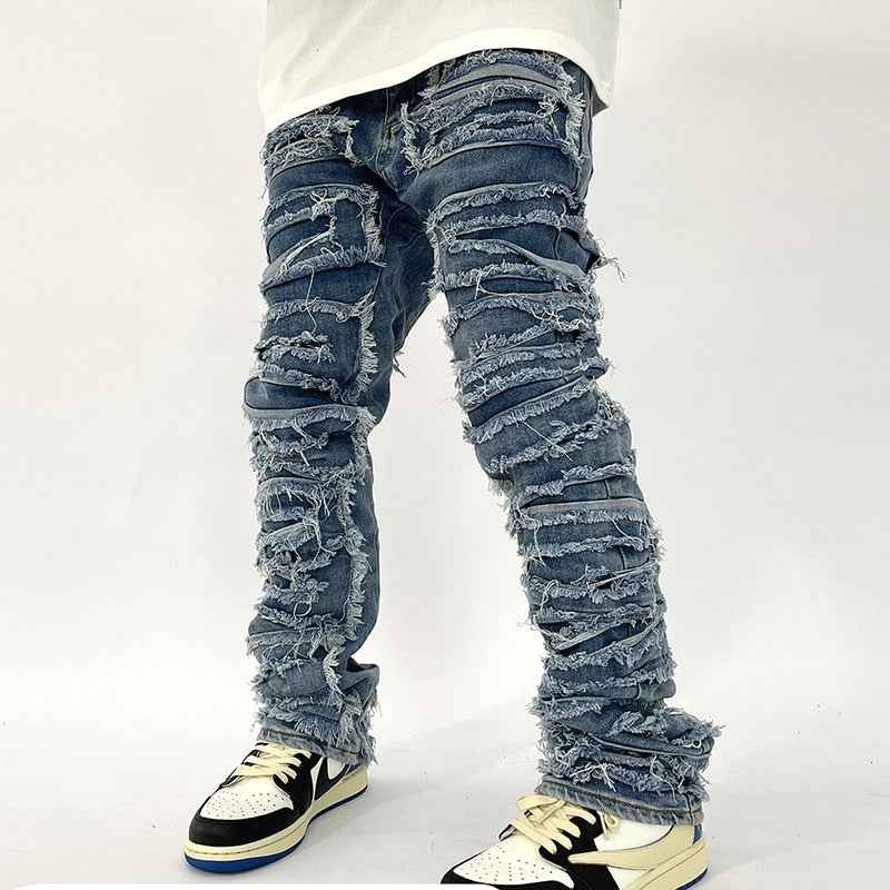 Zodiac Sea Distressed Stacked Denim