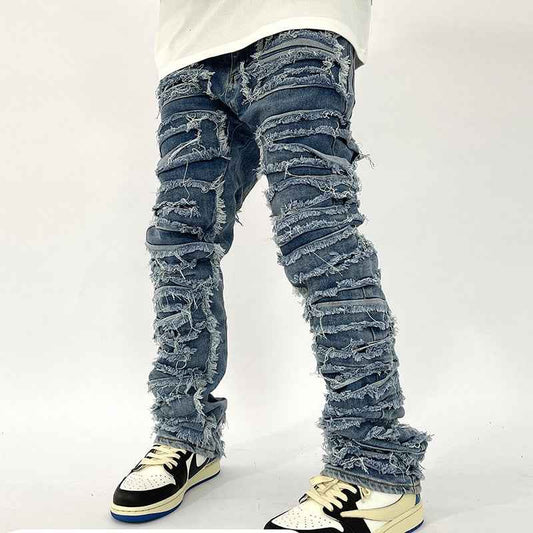 Zodiac Sea Distressed Stacked Denim