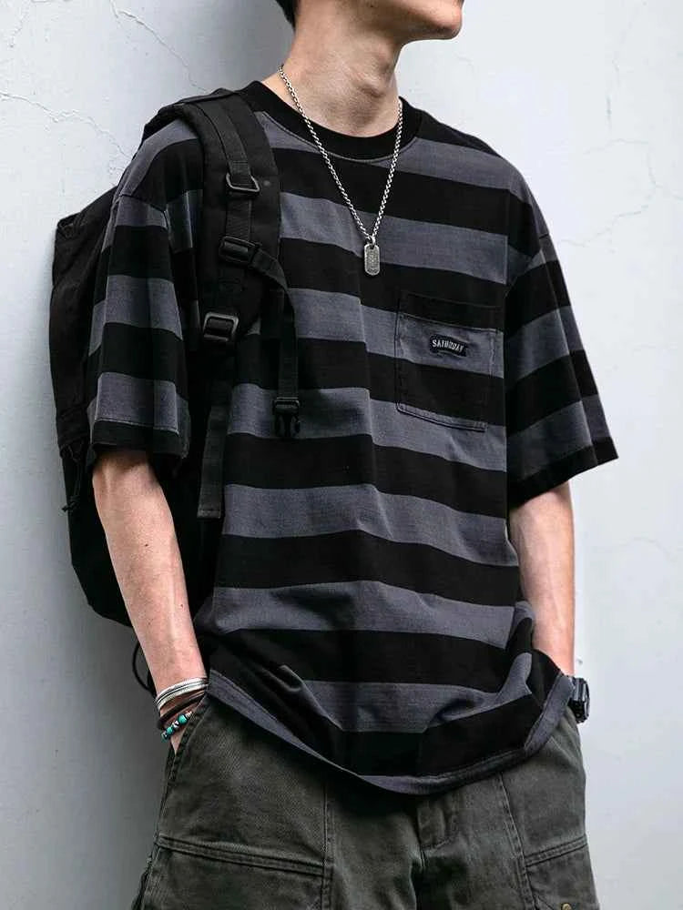 Saturday Striped Cotton T-Shirt