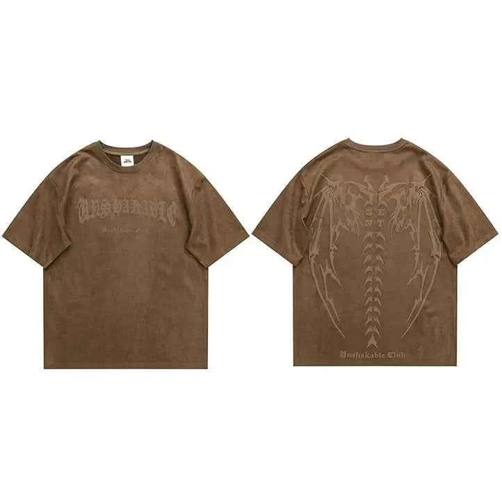 Spinal Cord Devil Wings Skeleton T-Shirt
