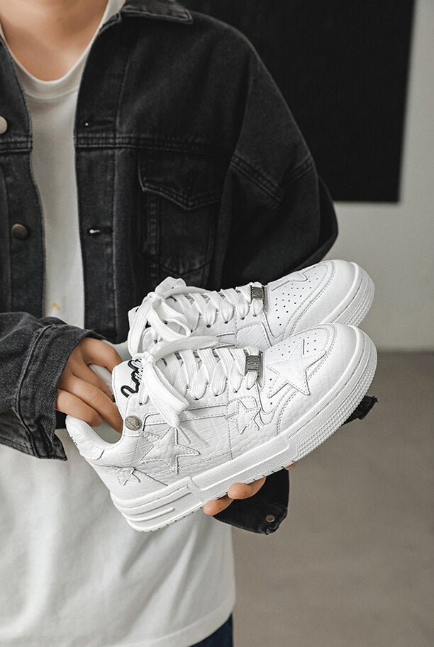 Stars Chunky Shoes - Multi-Dimensional Luxury Platform Trainers | LuxuryUrbanwear - JUSTLUXURY