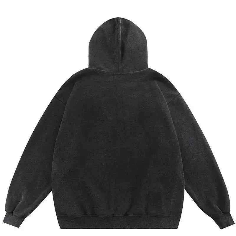 Black Blurry Face Ghost Shadow Hoodie