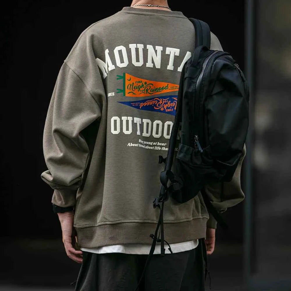 Adventure Mountain Outdoor Pullover Sweatshirt