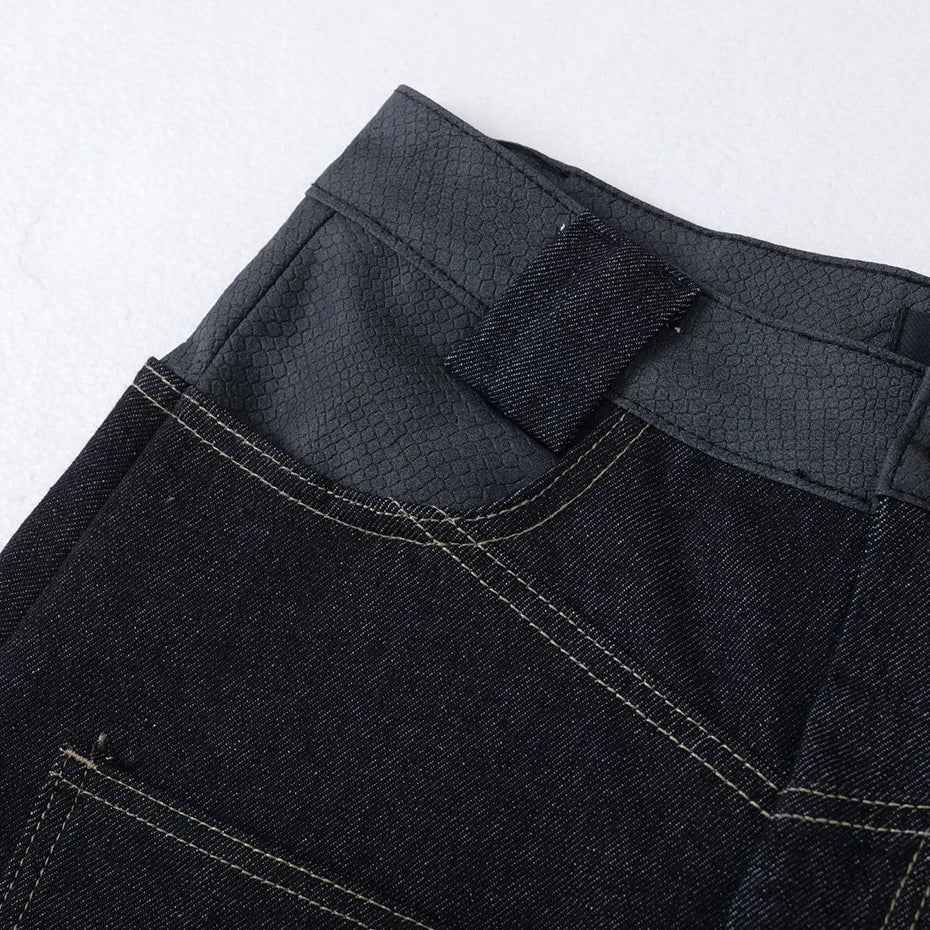 Embroidery 'Arch' Baggy Jeans