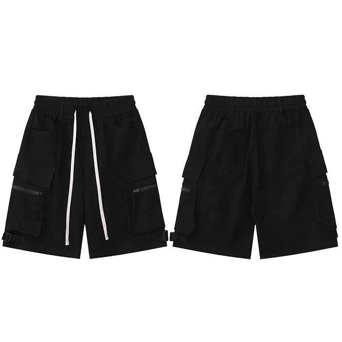 Cargo Track Multi Pockets Shorts
