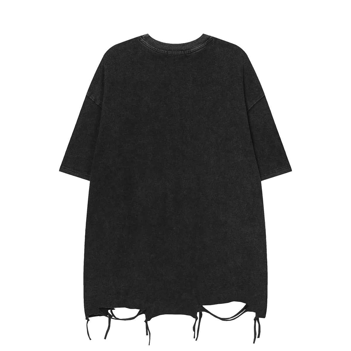 Hand Sketch Ripped Streetwear T-Shirt