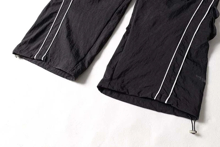 Baggy Stripe Cargo Joggers