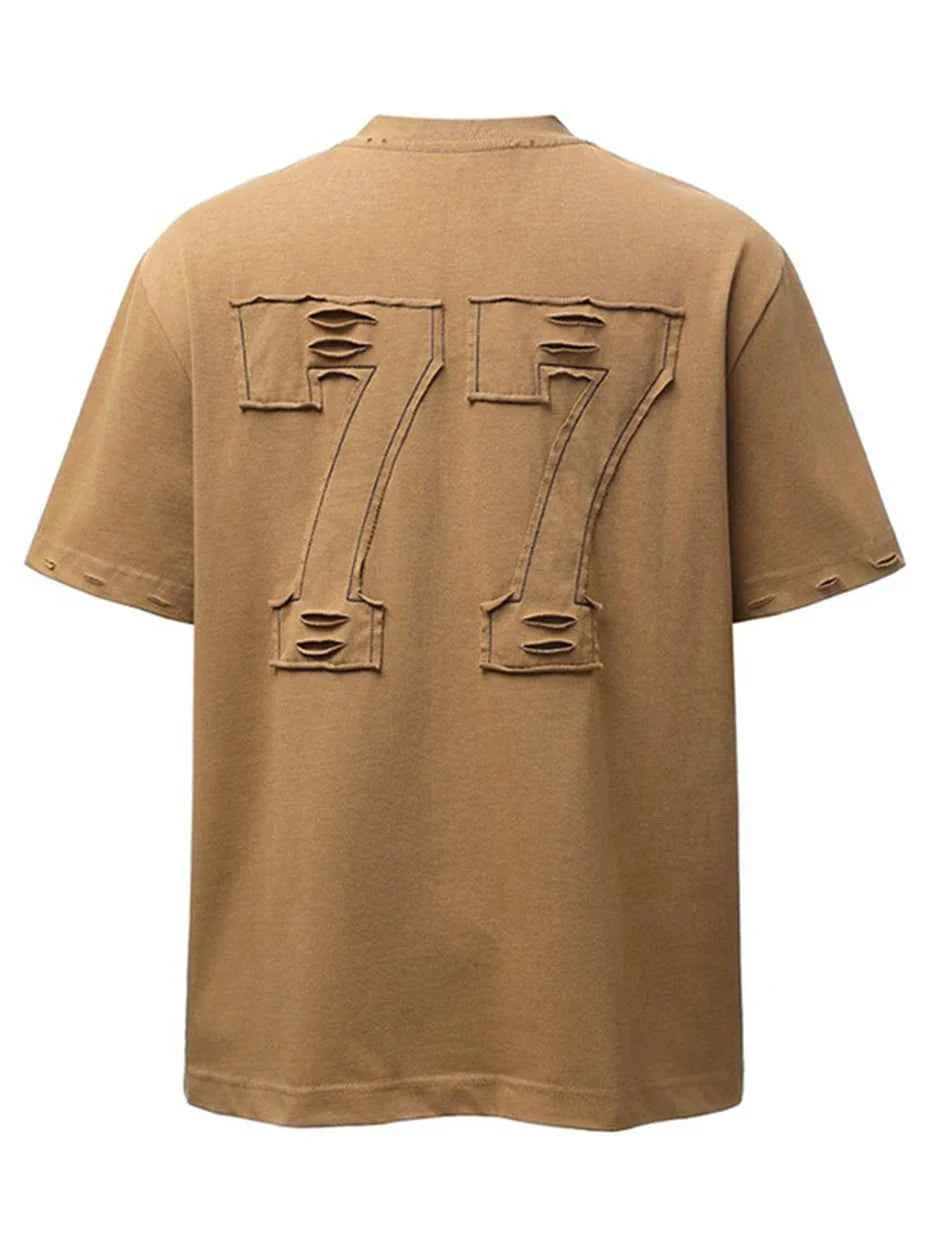 Streetwear Letter Patchwork Oversized T-shirts