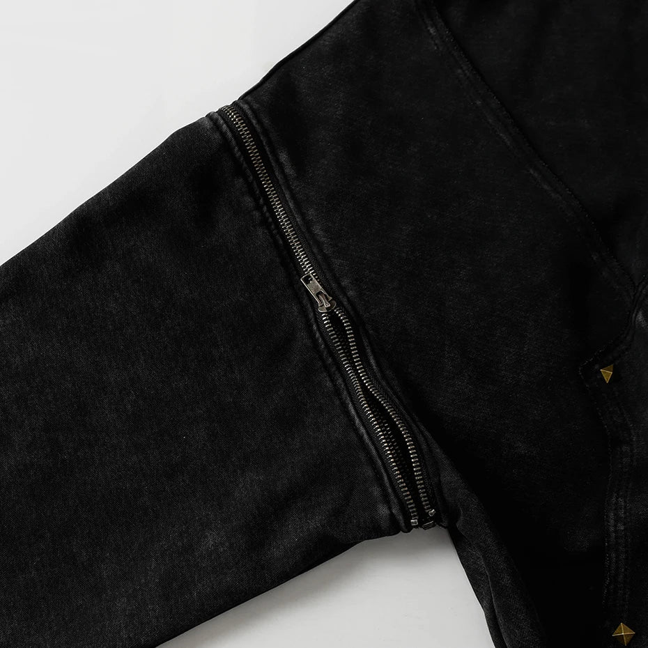 T2 Rivet Zipper Hoodie