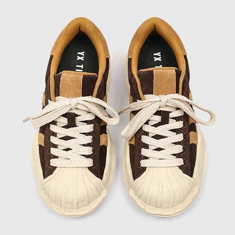 SP1 Striped Board Sneakers