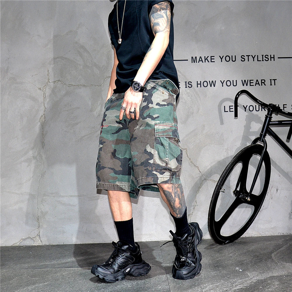 Tactical Camouflage Knee Length Shorts