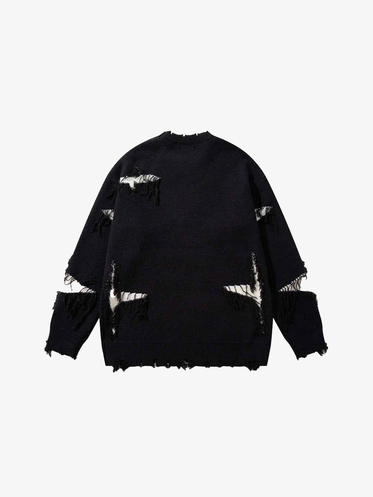 Skull Star Knitted Sweatshirt