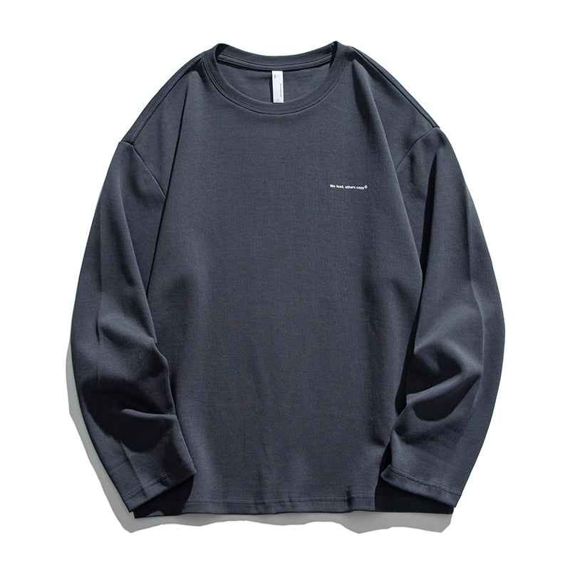 We lead, others copy© Casual Solid Long Sleeve