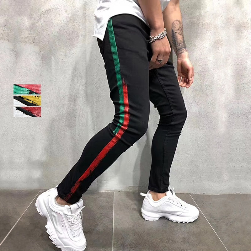 Two Stripes Color Line Jeans