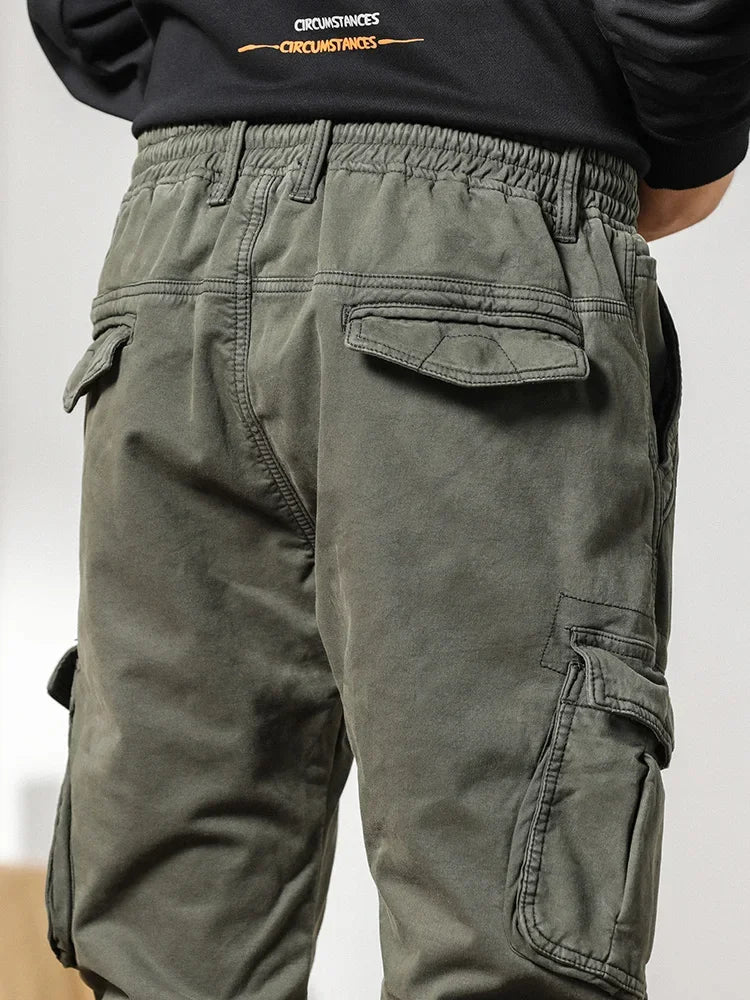Slim Fit Elastic Ankle Pants