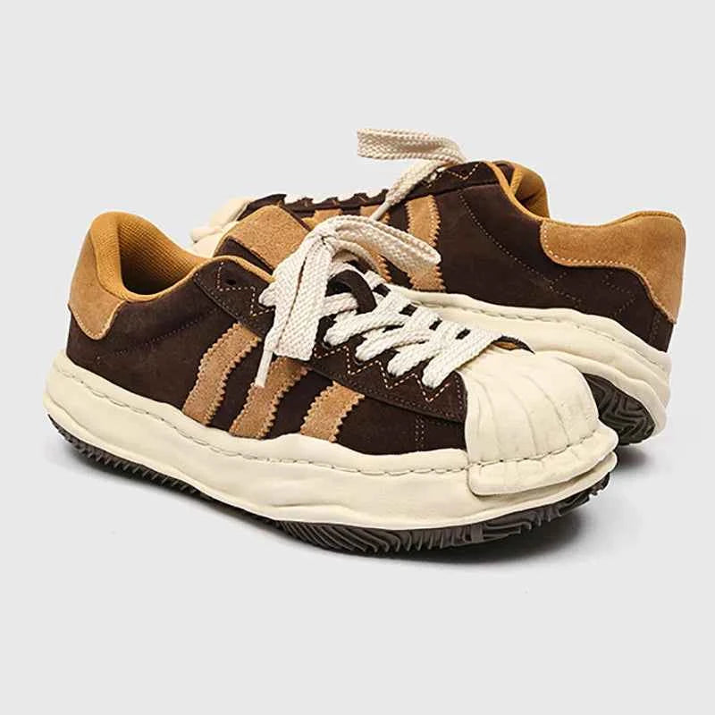 SP1 Striped Board Sneakers
