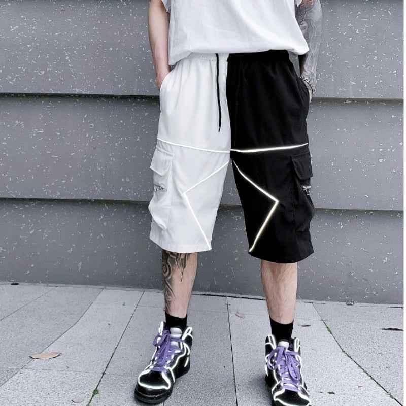 Solid Bermuda White Lining Shorts