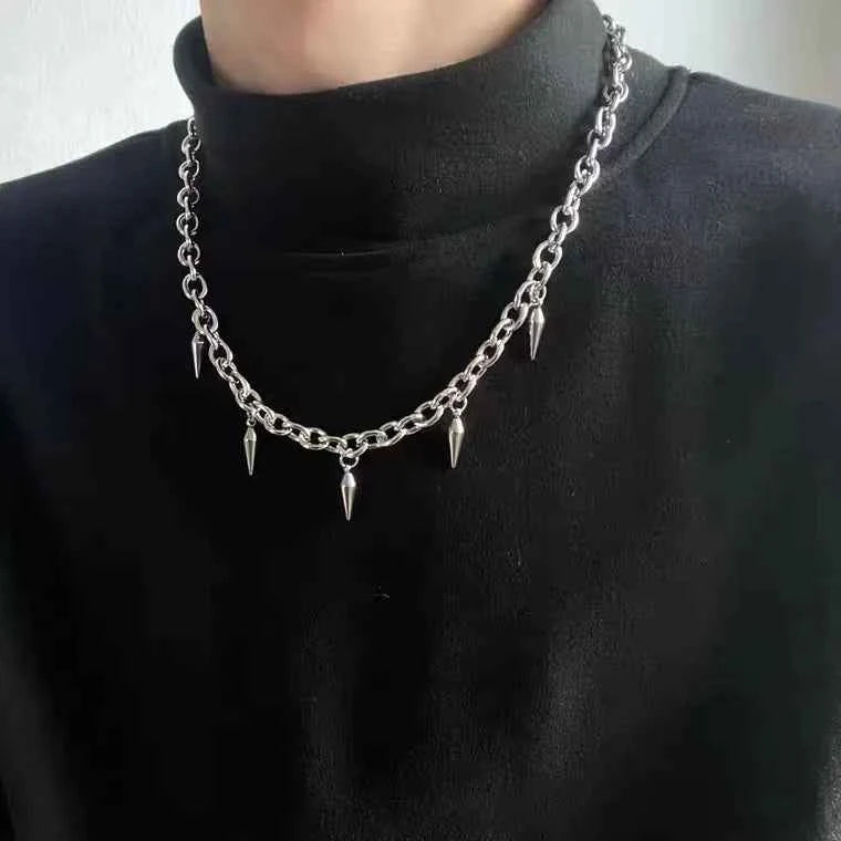 Point SA2 Steel Pendant Necklace