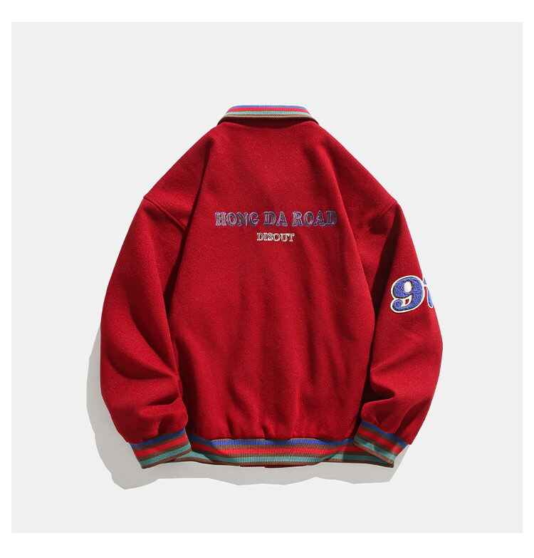 97 Number Baseball Slim Fit Bomber Jacket