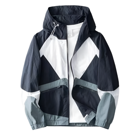 ZK26 Color Block Zipper Jacket