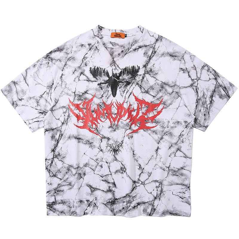 Butterfly Art Tie Die Long T-Shirt
