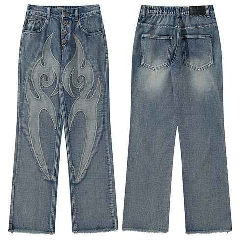 Oak Fire Flame Party Wear Pant