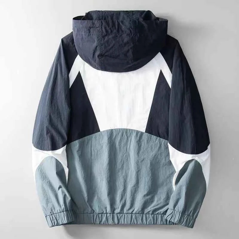 ZK26 Color Block Zipper Jacket