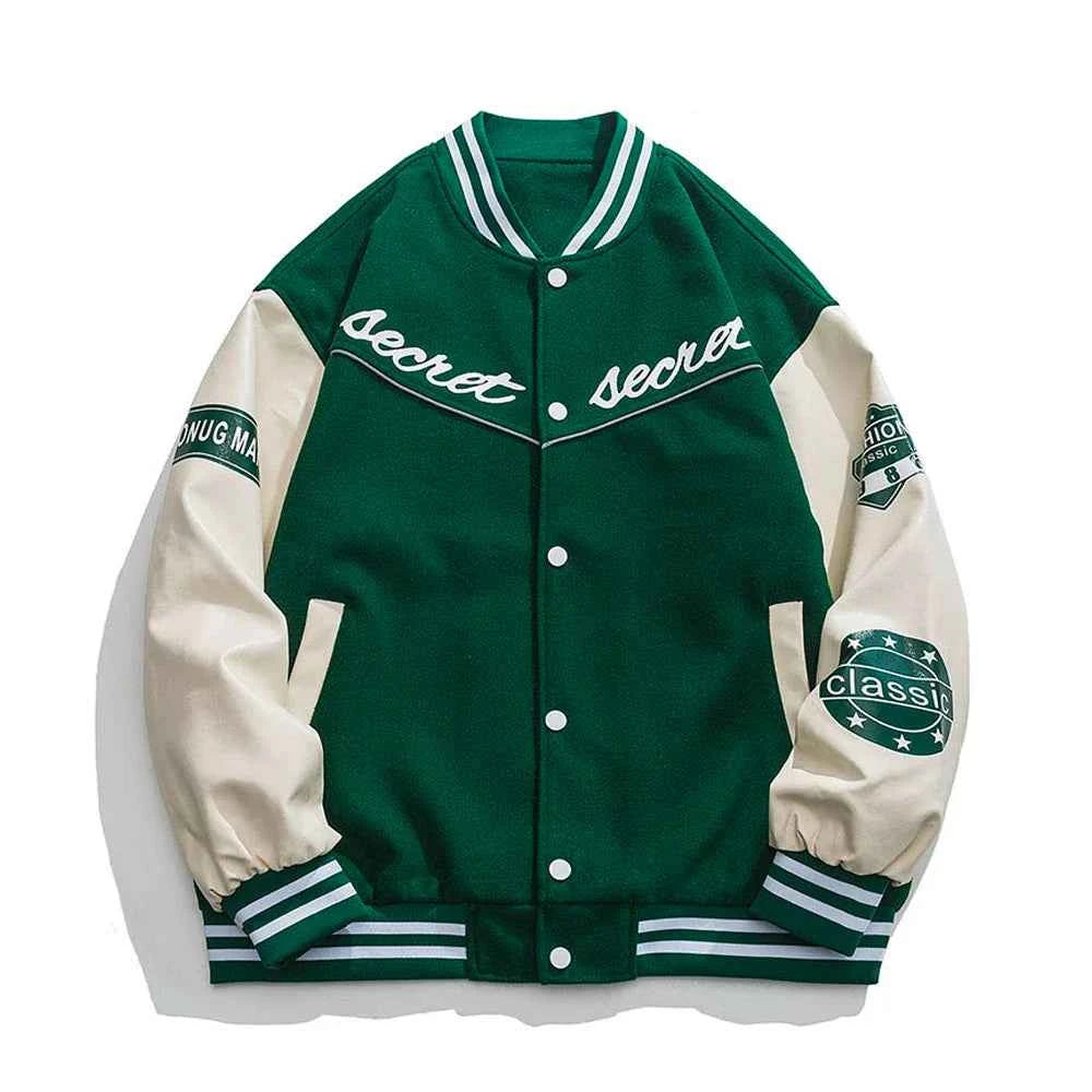 Secret Hands-Ome Button Up Reglan Sleeve Jacket