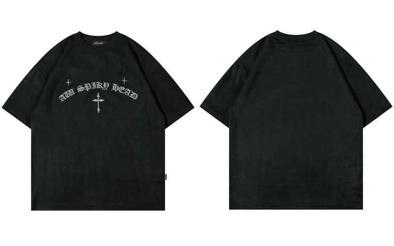 Latin Cross Embroidery T-Shirt