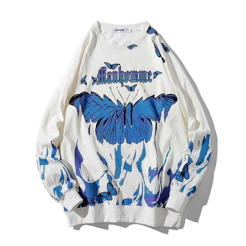 Butterfly Fire Flame Sweatshirt