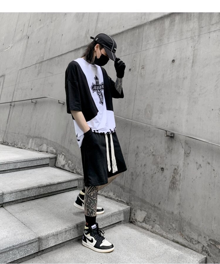 Casual Black Color Knee Length Shorts